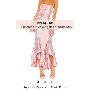 Lovers + Friends Pink Strapless Dress